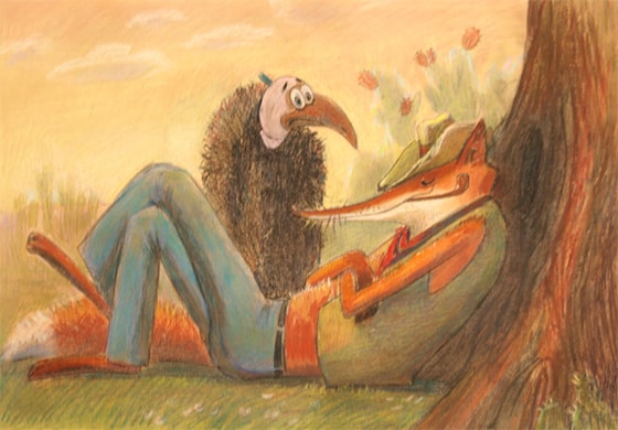 Аудиосказка 07. Как братец Сарыч перехитрил братца Лиса