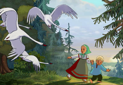 Аудиосказка Гуси-Лебеди