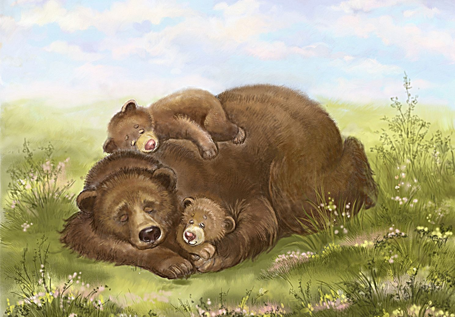 Аудиосказка Как медведица искала своих медвежат