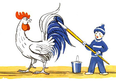 Аудиосказка Петух и краски