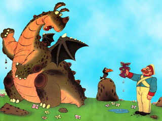 Аудиосказка Про глупого змея и умного солдата