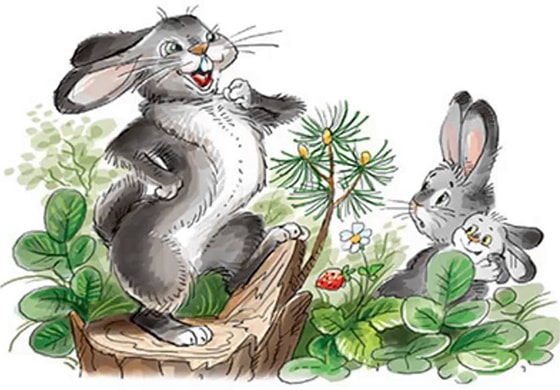 Аудиосказка Сказка про храброго зайца