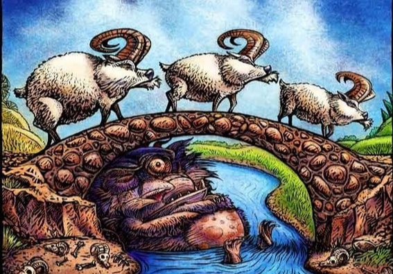 Аудиосказка The Three Billy Goats Gruff