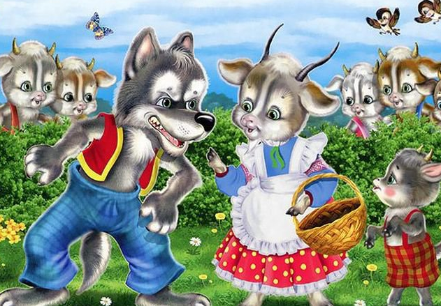 Аудиосказка Волк и семеро козлят на новый лад