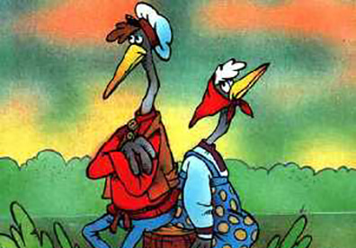 Аудиосказка Журавль и цапля