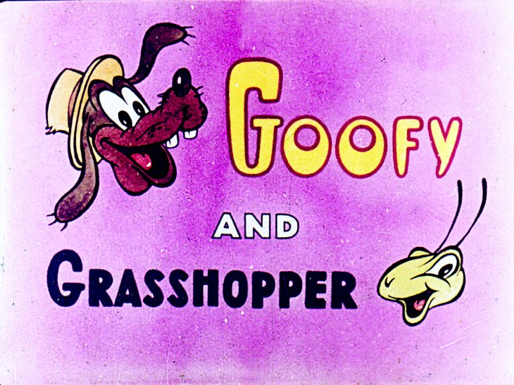 Диафильм Гуфи и Кузнечик