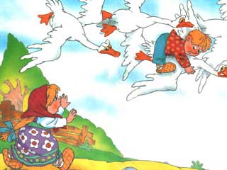 Диафильм Гуси-лебеди