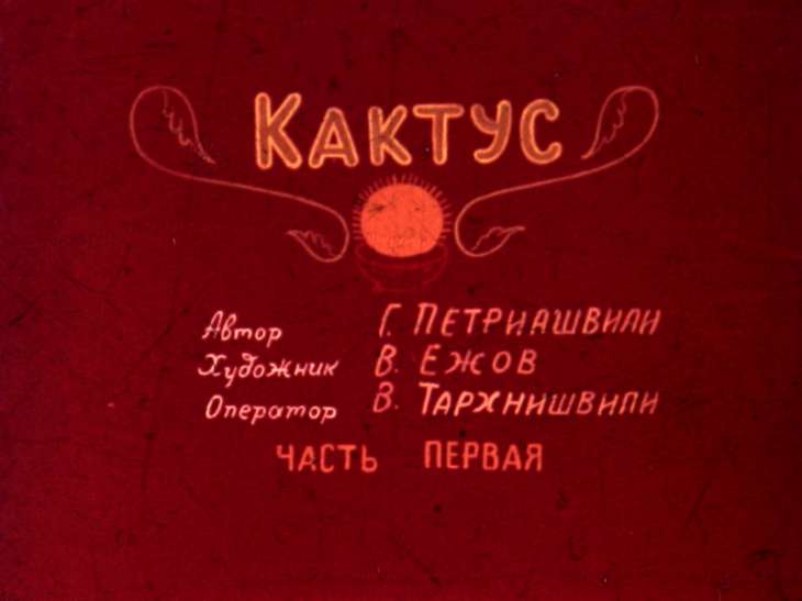 Диафильм Кактус. Часть 1