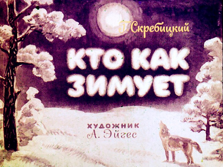 Диафильм Кто как зимует