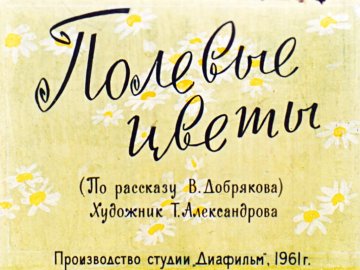 Диафильм Полевые цветы