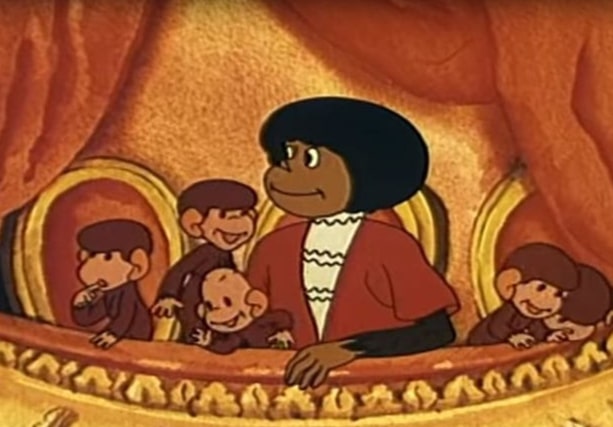 Мультфильм Обезьянки в опере